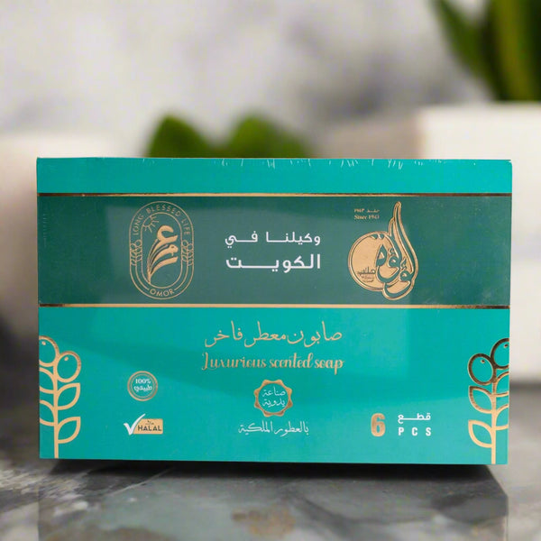 صابون غار معطر فاخر، 6 قطع